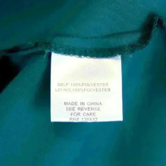 Modcloth Green Pleated Button Front A-Line Chiffon Knee Length Dress Size Small - Picture 8 of 8